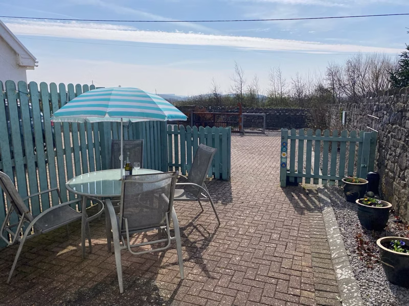 Sea Dream Lodge — view from the garden towards countryside and sea